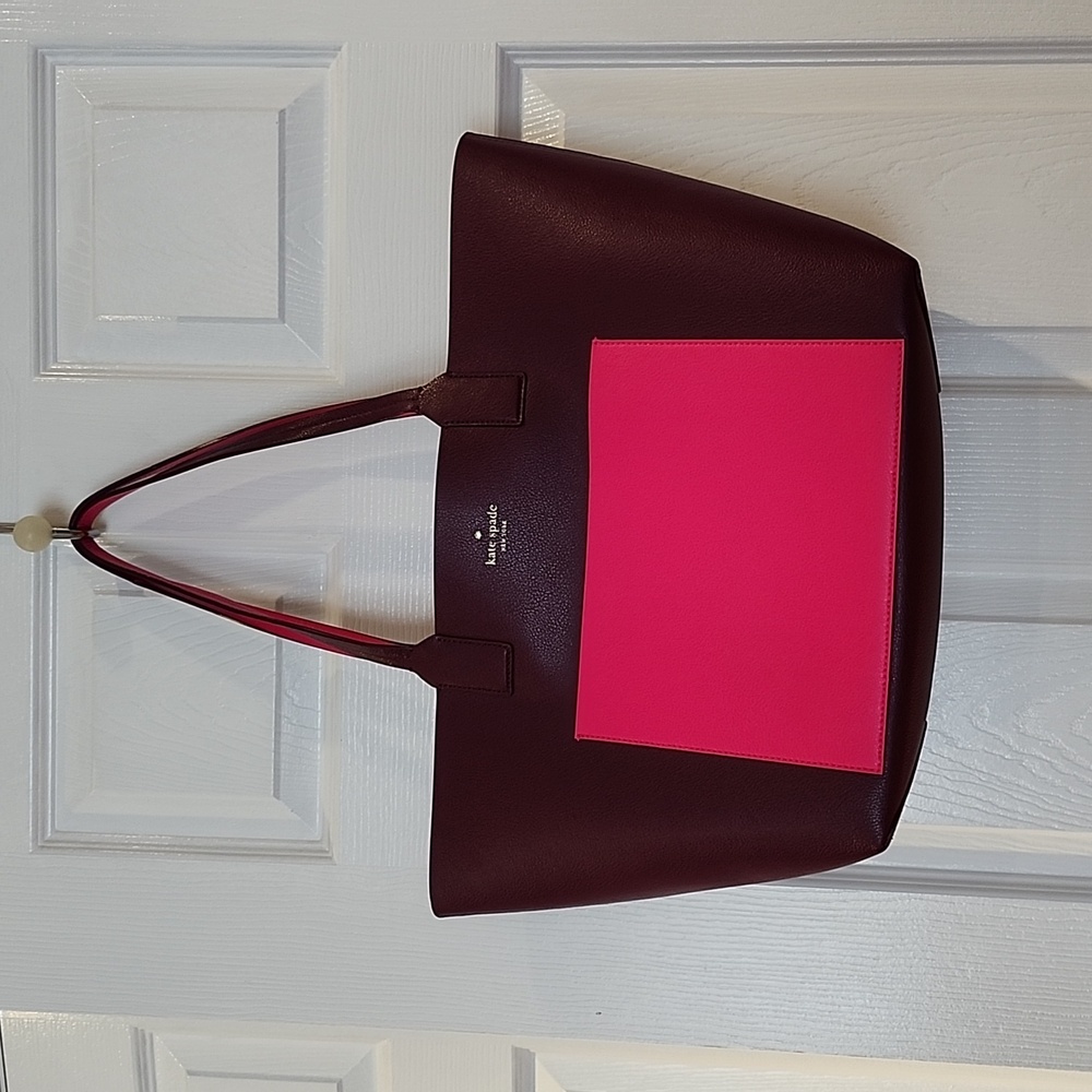 KATE SPADE Reversible Jones Street tote over the shoulder bag straps